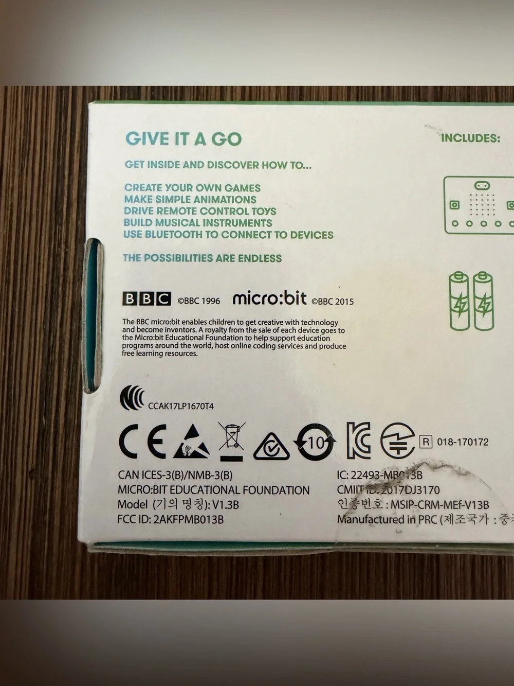 NEW & UNOPENED BBC Micro:Bit Go V1.3B STEM Development Board Starter Kit